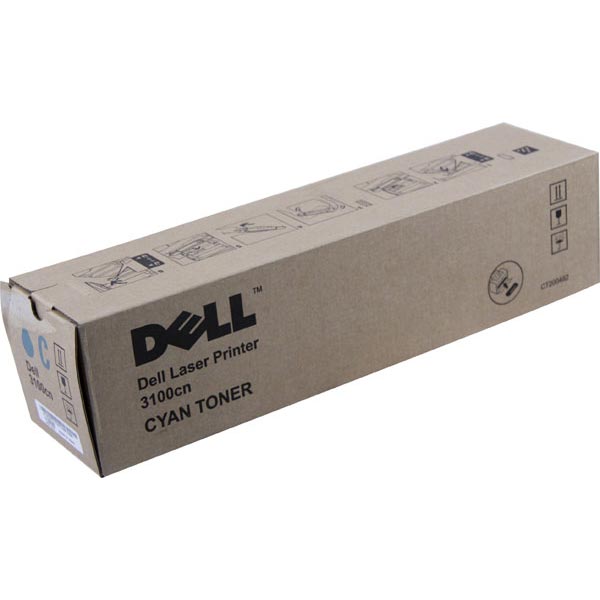 Dell 3100CN High Yield Cyan Toner Cartridge (OEM# 310-5731) (4000 Yield)