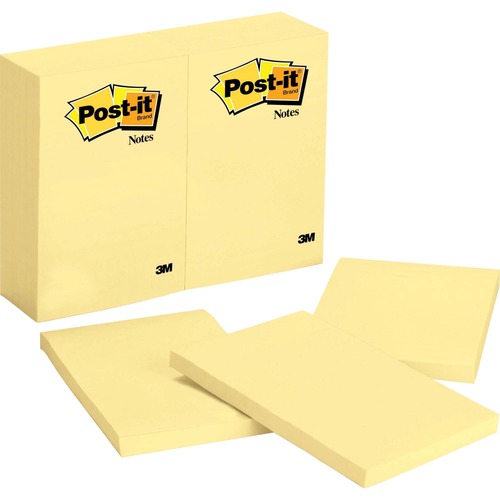 Original Pads In Canary Yellow, 4 X 6, 100-Sheet, 12/pack