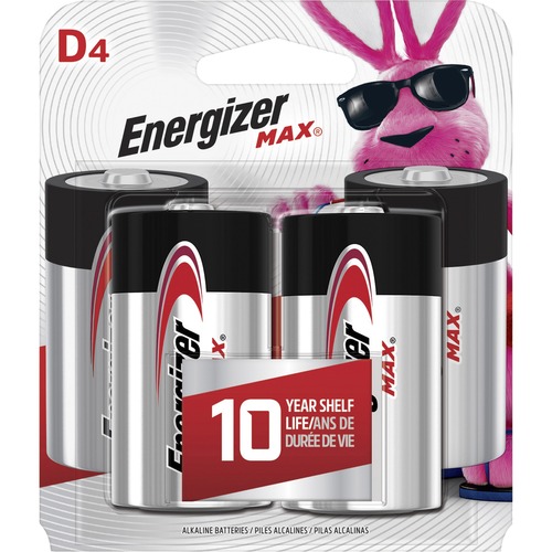 Energizer Alkaline Battery, "D" Size, 48/CT