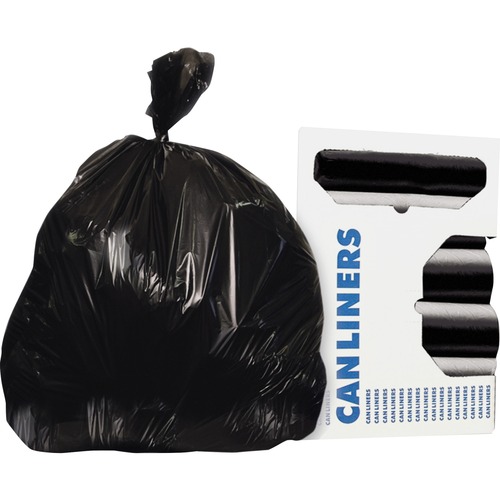 Can Liners, 1.3mil, 44Gal, 37"x50", 5Roll/CT, Black