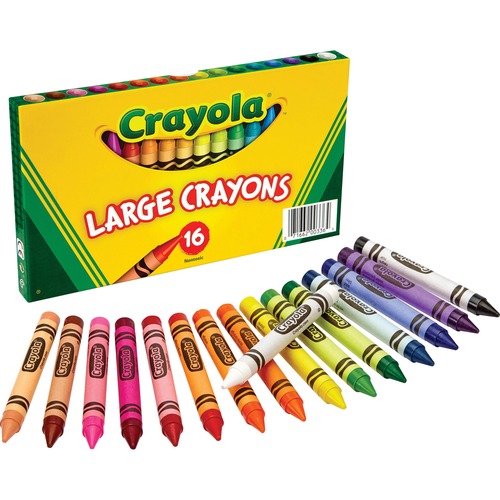 Large Crayons, 16 Colors/box