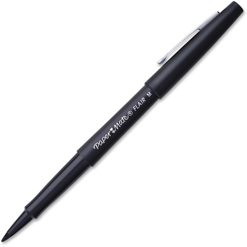Point Guard Flair Bullet Point Stick Pen, Black Ink, 1.4mm, 36/box