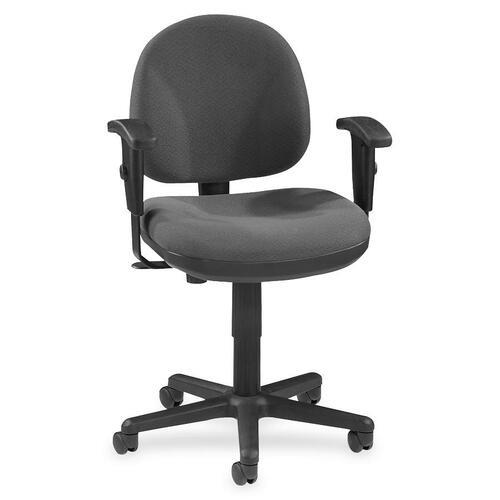 Task Chair, Adjustable, 24"x24"x33"-38", Gray