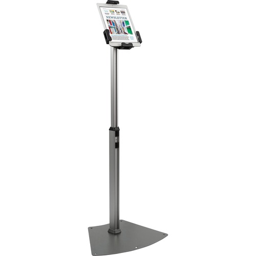 Tablet Kiosk Floor Stand For 7" To 10" Tablets, Silver