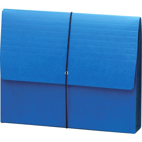 Extra-Wide 5 1/4" Exp Wallets, 12 3/8 X 10, Navy Blue
