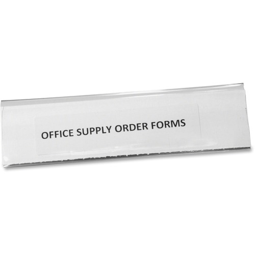 Magnetic Label Holders, Side Load, 6"s1-1/2", 10/PK, Clear