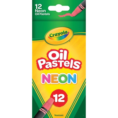 Oil Pastels, Jumbo Barrel,12/ST, Neon AST