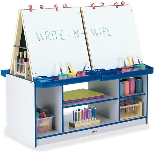 Jonti-Craft, Inc.  Art Center, 4 Station, 45"x49-1/2"x20", Blue