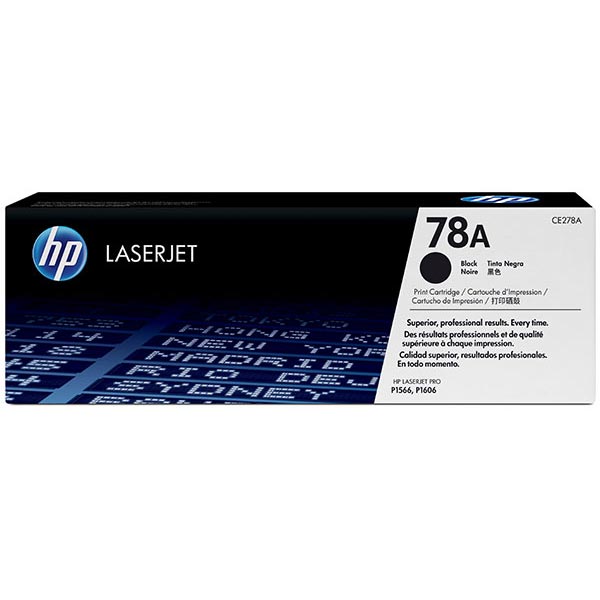 Hewlett-Packard  Toner Cartridge, HP78A, 2100 Page Yield, Black